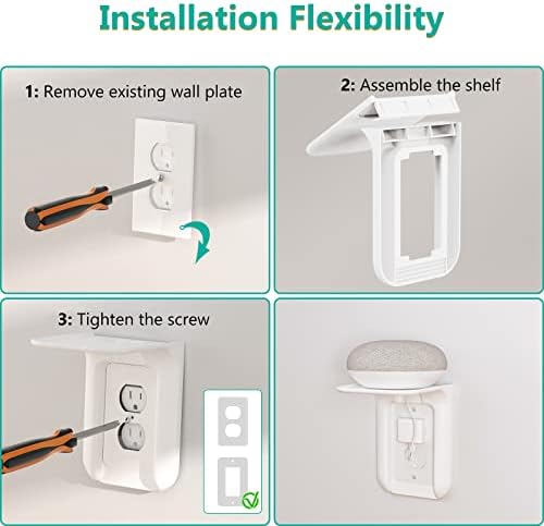 Outlet Shelf Wall Holder,Bathroom Wall Shelf