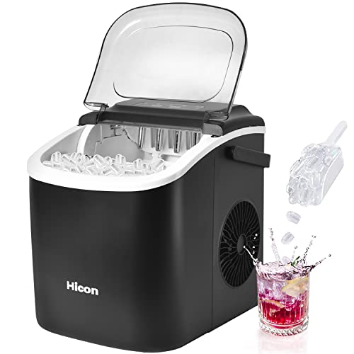 HICON Ice Cube Maker Machine Making Bullet Ice Cubes