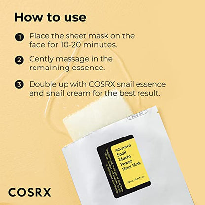 COSRX Snail Mucin Sheet Mask 10 EA