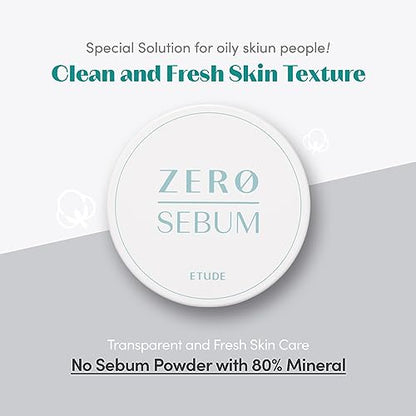 ETUDE Zero Sebum Drying Powder 4g New (23AD)