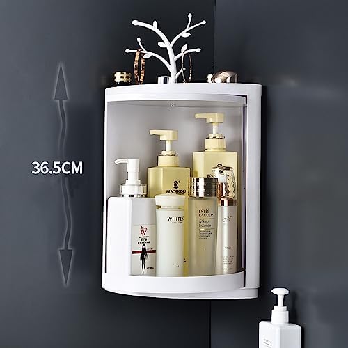 360° Rotatable Corner Bathroom Storage Organizer