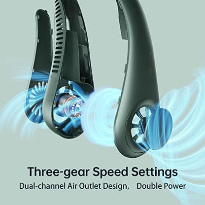 Portable Neck Fan, Hands Free Bladeless Fan