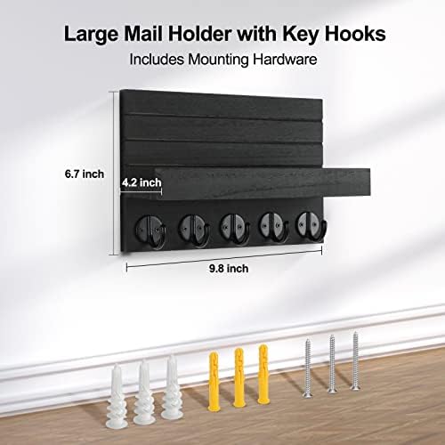 Key Holder for Wall, Decorative Key and Mail Holder