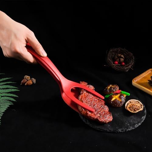 2 In 1 Grip and Flip Spatula Tongs