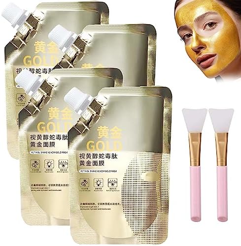 Retinol Snake Venom Gold Mask, Rejuvenating Gold Peel Mask