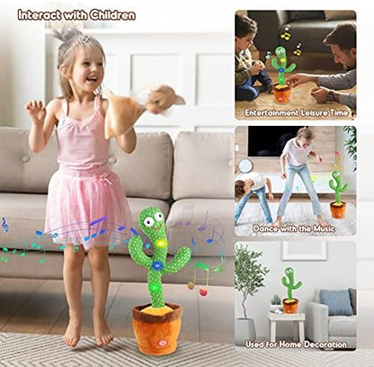 Kids Dancing Talking Cactus Toys for Baby Boys and Girls