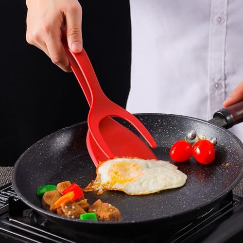 2 In 1 Grip and Flip Spatula Tongs