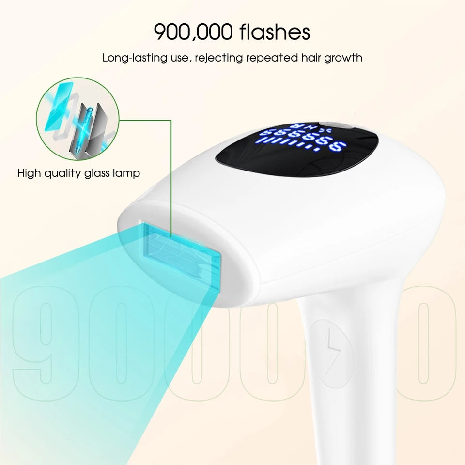 Permanent Laser Hair Removal Device, IPL Epilator, 900000 Flashes