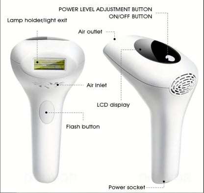 Permanent Laser Hair Removal Device, IPL Epilator, 900000 Flashes