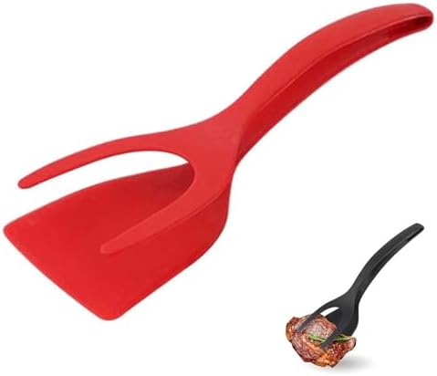 2 In 1 Grip and Flip Spatula Tongs