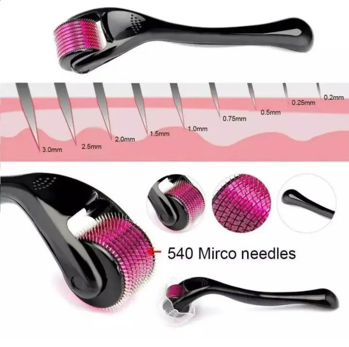 Derma Roller 0.5 Mm 540 Needles Hair & Skin System